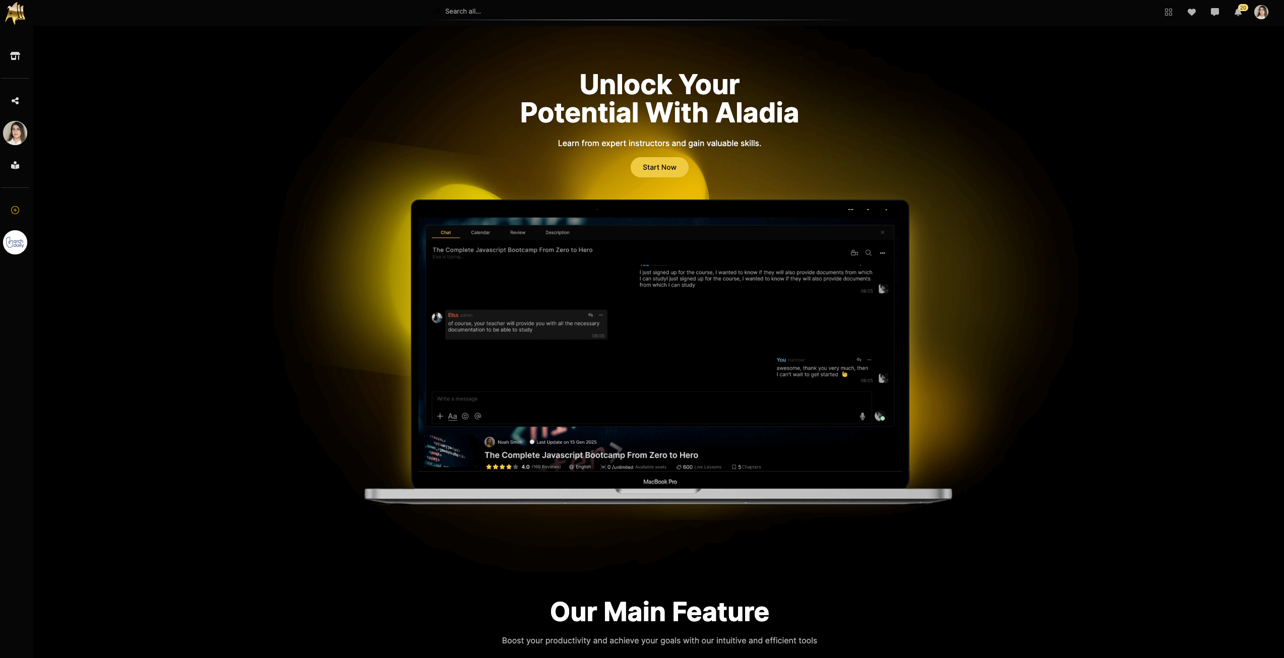 Aladia Online Learning Platform